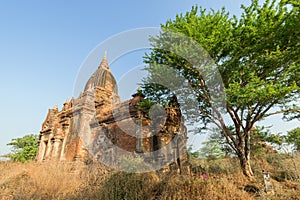 Exterior of a temple in Bagan