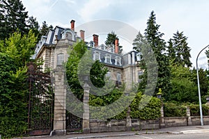 Exterior view from the Chateau Lumiere, one of the most beautiful lost places in France.