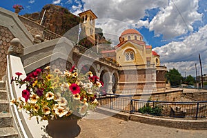 EXTERIOR VIEW CHURCH AND CAVE - KEFALARI, ARGOS, GREECE