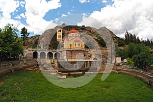 EXTERIOR VIEW CHURCH AND CAVE - KEFALARI, ARGOS, GREECE