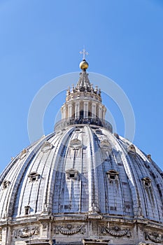 Exterior View of the Cupola of St. Peter`s Basilica 3