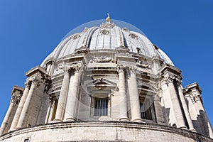 Exterior View of the Cupola of St. Peter`s Basilica 4