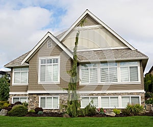 Exterior View of a Custom Built Home in British Columbia