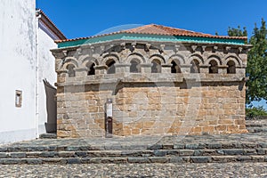 Exterior view at the Domus Municipalis, a Romanesque civic architecture building, an eloquent extension of the medieval prison