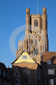 Exterior view of Ely Cathedral in Ely on November 23, 2012