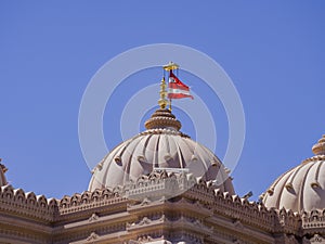 Exterior view of the famous BAPS Shri Swaminarayan Mandir photo