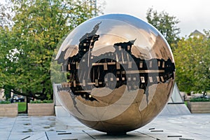 Exterior view of the famous Sphere Within Sphere