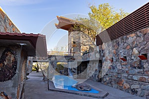 Exterior view of the famous Taliesin West World Hertiage building