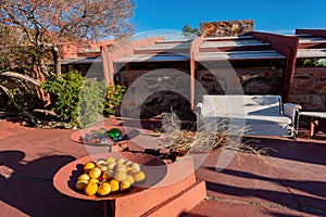 Exterior view of the famous Taliesin West World Hertiage building