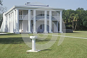 Exterior view of Gamble mansion and plantation State Historic Site in Ellenton, FL
