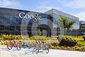 Exterior view of a Google headquarters building.