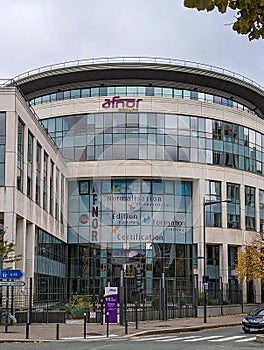 Exterior view of the headquarters of Afnor Groupe, Saint-Denis, France