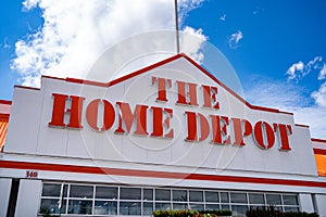 Exterior View of The Home Depot Storefront in Canada.