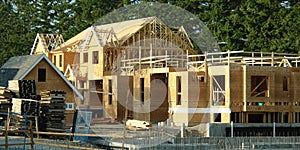 Exterior View Housing Under Construction