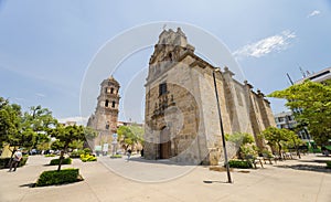 Exterior view of the Los Dos Templos