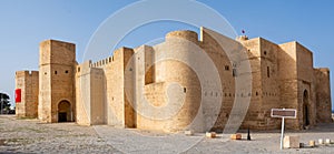 Exterior view of medieval historical fortress of Ribat of Monastir, Tunisia photo