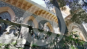 Exterior view at Monserrate Palace, a palatial villa located on Sintra, the traditional summer resort of the Portuguese court,