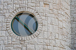 Exterior view of round window