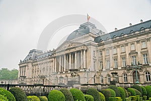 Exterior view of the Royal Palace of Brussels