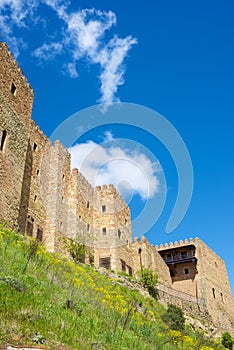 Exterior view of Siguenza Castle, today used as a luxury hotel photo