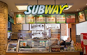 Exterior view of Subway Restaurant