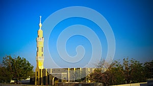 Exterior view to Abri mosque, Sudan