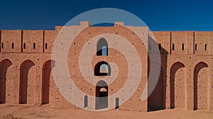 Exterior view to Al-Ukhaidir Fortress aka Abbasid palace of Ukhaider near Karbala , Iraq photo