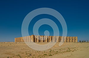 Exterior view to Al-Ukhaidir Fortress near Karbala, Iraq photo