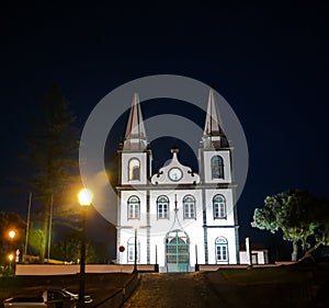 Exterior view to Church of Holy Mary Magdalene, Madalena,Pico, Portugal photo