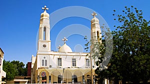 Exterior view to Coptic Orthodox Church in Khartoum, Sudan