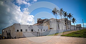 Exterior view to Elmina castle and fortress, Ghana