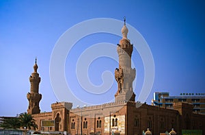 Exterior view to Great Masjid at Khartoum, Soudan