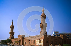 Exterior view to Great Masjid at Khartoum, Soudan photo