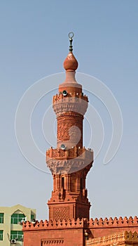 Exterior view to Great Masjid Minaret, Khartoum, Soudan photo