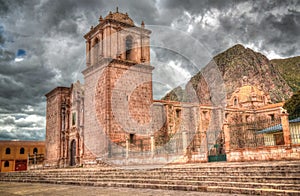 Exterior view to Iglesia de Santa Isabel de Pucara, Puno, Peru photo