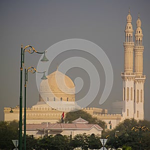 Exterior view to Jumeirah Mosque in Dubai, UAE