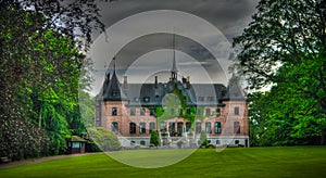 Exterior view to Sofiero palace, helsingborg, sweden