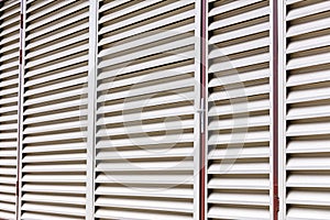 Exterior view of warehouse building. vent wall pattern