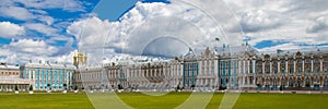 Exterior View of Catherine Palace in St. Petersburg