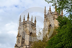 Exterior view of York Minster, in York, England