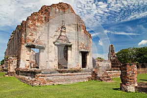 Exterior of the Viharn at Wat Mahathat in Lopburi