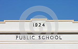 Exterior of a Vintage 1924 Public School