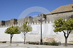 Exterior wall of Monastery in Moguer