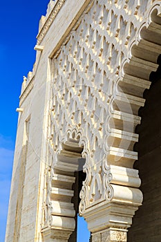 Exterior walls of the Mausoleum of Mohammed V in Rabat