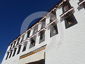 Exterior walls and windows of Potala Palace