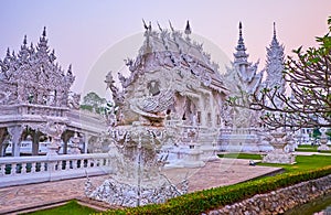 Exterior of White Temple, Chiang Rai, Thailand