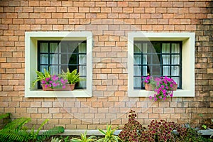 Exterior and windows of a Beautiful Old House