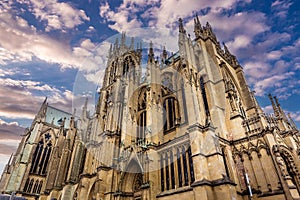 exteriors of the cathedral, Metz, France