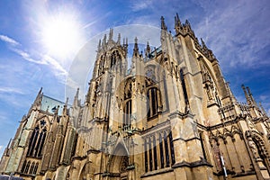 exteriors of the cathedral, Metz, France