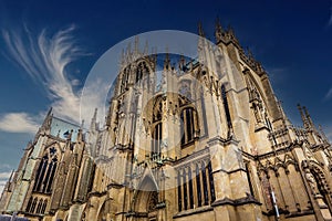 exteriors of the cathedral, Metz, France